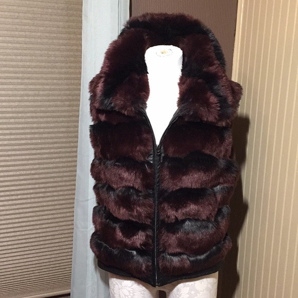 INC International Concepts Jackets & Blazers - Inc faux fur vest‎ size medium
